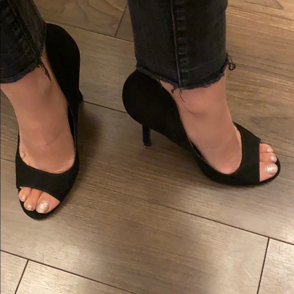 Open toe stilettos